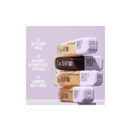 Maybelline Super Stay® Lumi-Matte Foundation – 30H Lightweight Coverage