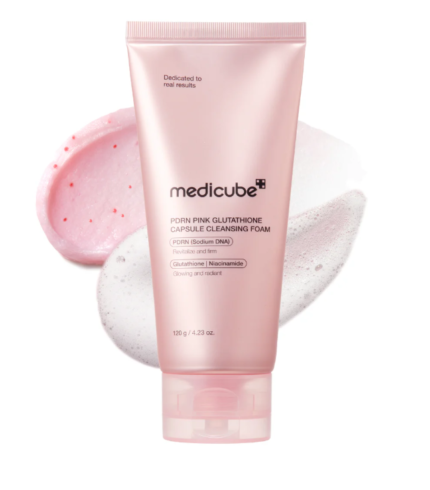 Medicube PDRN Pink Glutathione Capsule Foam Cleanser- 120ml