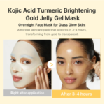 Medicube Kojic Acid Turmeric Gold Jelly Gel Mask- 4PCs - Image 2